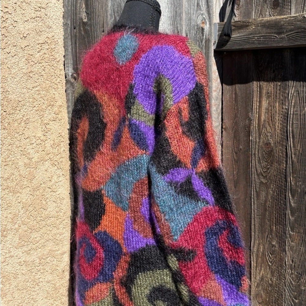 Vtg 90's Mohair + Wool Chunky Pullover Sweater  Icelandic Design Medium - Picture 2 of 7
